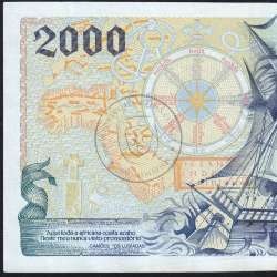 2000 Escudos banknote 1997 Bartolomeu Dias, 2000$00 11/09/1997 Plate: 2 - Bank of Portugal (Circulated) - Pick 189