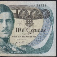 Nota de 1000 Escudos 1981 D.Pedro V, 1000$00 03/12/1981 Chapa: 11 - Banco de Portugal (Circulada)