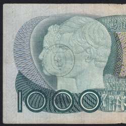 Nota de 1000 Escudos 1981 D.Pedro V, 1000$00 03/12/1981 Chapa: 11 - Banco de Portugal (Circulada)