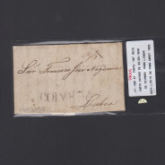 Carta Pré-Filatélica circulada de Coimbra para Lisboa datada de 24-03-1830
