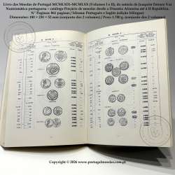 Livro das Moedas de Portugal MCMLXIX–MCMLXX (1969–1970), J. Ferraro Vaz, Volume I e Volume II, com sobrecapas originais. 05