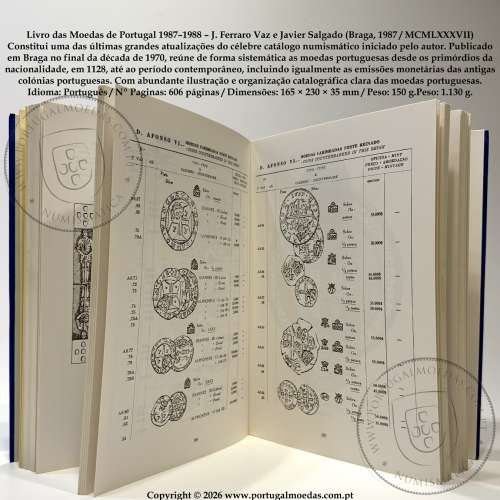 Livro das Moedas de Portugal 1987–1988 – J. Ferraro Vaz e Javier Salgado (Braga, 1987 / MCMLXXXVII) 5