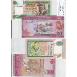 SRI LANKA - LOTE DE 2 NOTAS DIFERENTES - SERIE 2004-2010 (NÃO CIRCULADAS)