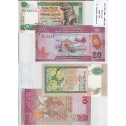 SRI LANKA - LOTE DE 2 NOTAS DIFERENTES - SERIE 2004-2010 (NÃO CIRCULADAS)