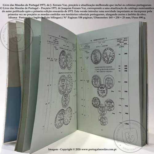 Book of the Coins of Portugal 1973, by J. Ferraro Vaz – Price Guide and Updated Edition Including Portuguese Colonial Coinage 4