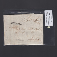 Carta Pré-Filatélica circulada de Coimbra para Lisboa datada de 10-06-1830