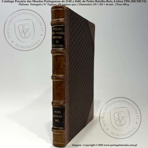 Price Guide and Illustrated Catalogue of Portuguese Coins 1140–1640 – Pedro Batalha Reis (Lisbon, 1956), luxury binding