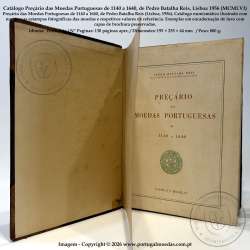 Preçário das Moedas Portuguesas de 1140 a 1640, de Pedro Batalha Reis, Lisboa 1956 (MCMLVI) (Encadernação de luxo) 3