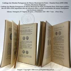 Catálogo das Moedas Portuguesas do Museu Municipal do Porto – Damião Peres (1929–1934) – 2 Tomos, Brochuras Originais 3