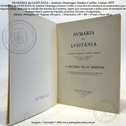 NUMÁRIA da LUSITÂNIA – António Domingos Simões Coelho, Lisboa -1972,  (NOVO - Sem qualquer uso) c