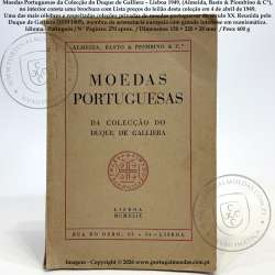 Moedas Portuguesas da Colecção do Duque de Galliera –  Almeida, Basto & Piombino & Cª, Lisboa, 1949 + Lista preços leilão 1