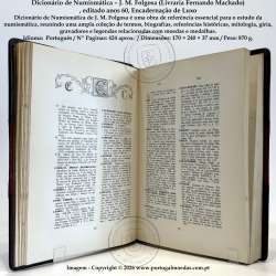 Dictionary of Numismatics – J. M. Folgosa (Livraria Fernando Machado), published in the 1950s–1960s, luxury binding 2
