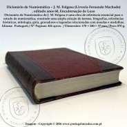 Dictionary of Numismatics – J. M. Folgosa (Livraria Fernando Machado), published in the 1950s–1960s, luxury binding 4