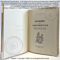 Dicionário de Numismática – J. M. Folgosa (Livraria Fernando Machado), editado anos 60 2