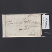 Carta Pré-Filatélica circulada de Coimbra para Lisboa datada de 28-10-1830