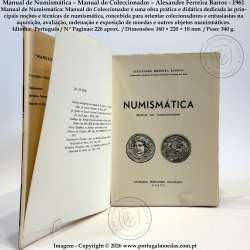 Manual de Numismática – Manual do Coleccionador – Alexandre Ferreira Barros - 1961 b
