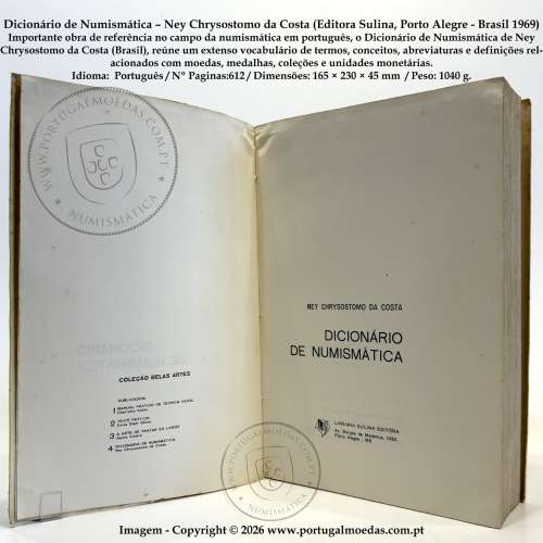 Dictionary of Numismatics – Ney Chrysostomo da Costa (Sulina, Brazil 1969) 2