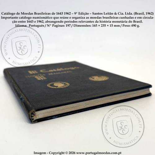 Catálogo de Moedas Brasileiras de 1643‑1962 – 9ª Edição – Santos Leitão & Cia. Ltda. (Brasil, 1962) b