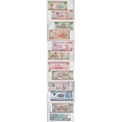 VIETNAME - LOTE DE 6 NOTAS DIFERENTES - SERIE 1987-1991 (NÃO CIRCULADAS)