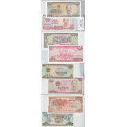VIETNAME - LOTE DE 4 NOTAS DIFERENTES - SERIE 1987-1988 (NÃO CIRCULADAS)