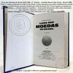 Book of Brazilian Coins 1643‑1998 – 9th Edition – Arnaldo Russo (São Paulo - Brazil 1998) c