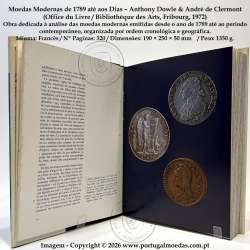 Moedas Modernas de 1789 até aos Dias, Anthony Dowle & André de Clermont, Office du Livre, Bibliothèque des Arts, Fribourg, 1972