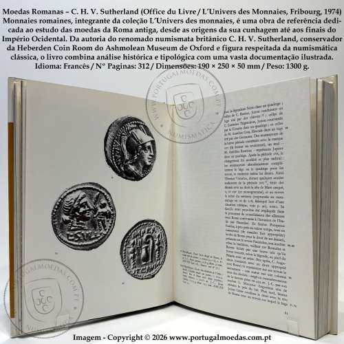 Moedas Romanas – C. H. V. Sutherland (Office du Livre / L’Univers des Monnaies, Fribourg, 1974) c