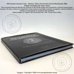 100 Greatest Ancient Coins – Harlan J. Berk, Prefácio David MacDonald -2008, (Edição Assinada pelo autor -Rara) 2