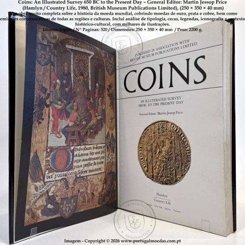 Coins: An Illustrated Survey 650 BC to the Present Day – Martin Jessop Price, Hamlyn / Country Life -1980,  2