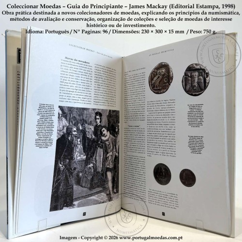 Coleccionar Moedas – Guia do Principiante – James Mackay (Editorial Estampa, 1998) c