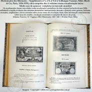 Dictionnaire des Monnaies – Obra completa, n°1 a n°4 (Banque Vasseur, Paris, 1926-1929), encadernados, Muito Raro5
