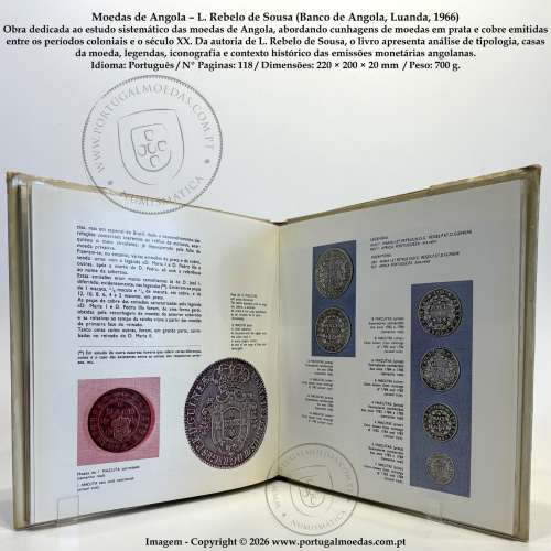 Moedas de Angola – L. Rebelo de Sousa (Banco de Angola, Luanda, 1966) c