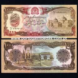 Afeganistão - Nota de 1000 Afghanis 1990 (Não circulada) - Pick 61b