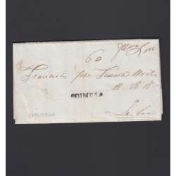 Carta Pré-Filatélica circulada de Coimbra para Lisboa datada de 13-11-1830