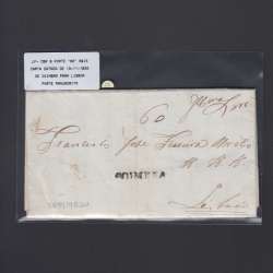 Carta Pré-Filatélica circulada de Coimbra para Lisboa datada de 13-11-1830