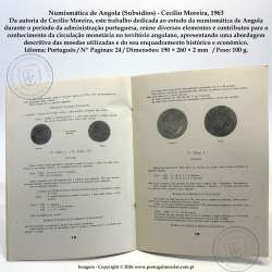 Numismatics of Angola (Contributions) – Cecílio Moreira, 1963 c