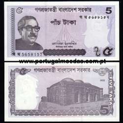 Bangladesh - Nota de 5 Taka 2022 (Não Circulada) - Pick 64a