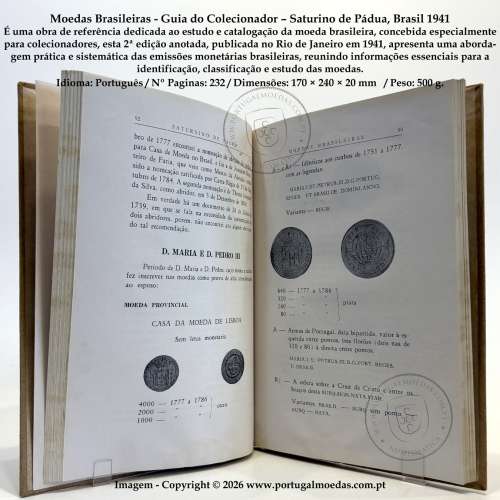 Brazilian Coins (Collector’s Guide) – Saturino de Pádua,  Brazil 1941 c
