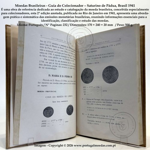 Brazilian Coins (Collector’s Guide) – Saturino de Pádua,  Brazil 1941 c