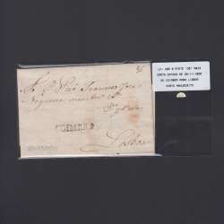 Carta Pré-Filatélica circulada de Coimbra para Lisboa datada de 20-11-1830