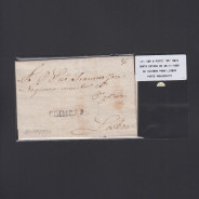 Carta Pré-Filatélica circulada de Coimbra para Lisboa datada de 20-11-1830