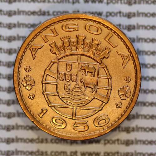 Angola 1 Escudo 1956 Bronze, 1$00 Escudo 1956 Ex-Colónia Portuguesa de Angola, (Bela), World Coins Angola KM 76