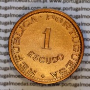 Angola 1 Escudo 1956 Bronze, 1$00 Escudo 1956 Ex-Colónia Portuguesa de Angola, (Bela), World Coins Angola KM 76