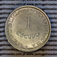 Moçambique 1 Escudo 1950 alpaca, "1$00" escudo alpaca1950, (Bela) Ex-Colónia Moçambique, World Coins Mozambique KM 77