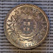 Portugal, silver coin of 1 Escudo 1916, 1$00 silver escudo 1916 Portuguese Republic, (AU/UNC), World Coins Portugal KM 564