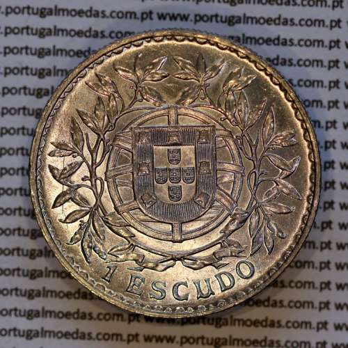 Portugal, silver coin of 1 Escudo 1916, 1$00 silver escudo 1916 Portuguese Republic, (AU/UNC), World Coins Portugal KM 564