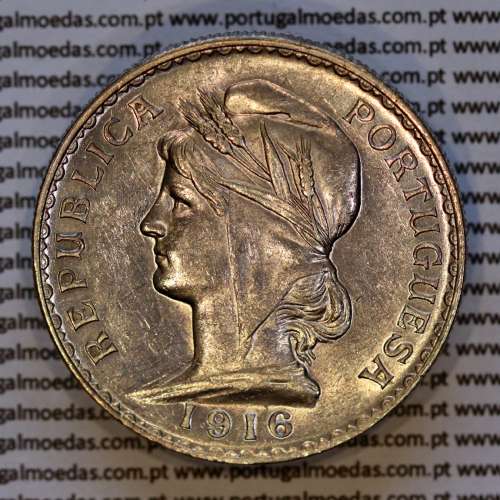 1 Escudo 1916 prata, 1$00 escudo prata 1916 da Republica Portuguesa, (Bela), World Coins Portugal KM 564 a