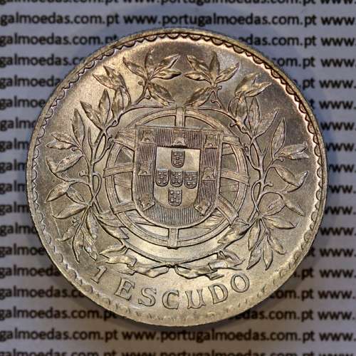Portugal, silver coin of 1 Escudo 1916 of  Portuguese Republic, (VF+/XF), World Coins Portugal KM 564, Alberto Gomes R. 23.02