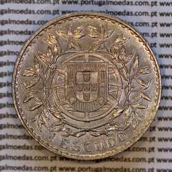Portugal, silver coin of 1 Escudo 1916 of  Portuguese Republic, (VF+/XF), Alberto Gomes R. 23.02, World Coins Portugal KM 564