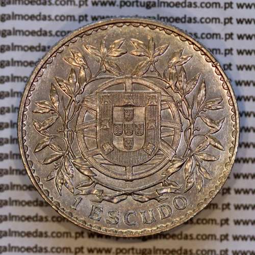 1 Escudo 1916 prata da Republica Portuguesa, (MBC+/Bela-), World Coins Portugal KM 564, Alberto Gomes R. 23.02